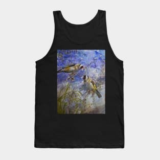 Goldfinches in mixed media Tank Top